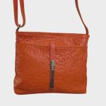 Valódi bőr női válltáska fekete szürke leopárd mintás