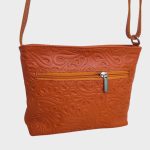 Valódi bőr női válltáska fekete szürke leopárd mintás