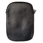 Jordána valódi bőr női oldaltáska kisméretű mobiltelefon táska fekete