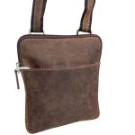 Valódi bőr férfi táska barna színben Hunter prémium kisméretű