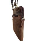 Valódi bőr férfi táska barna színben Hunter prémium kisméretű