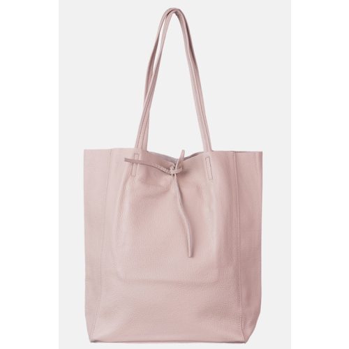 Hermina valódi bőr női táska gyönyörű púder nagyméretű shopper