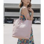 Hermina valódi bőr női táska gyönyörű púder nagyméretű shopper