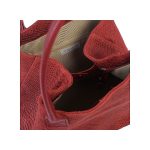 Valódi bőr női kézitáska válltáska nagyméretű bordó A/4