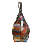 Emilia valódi bőr női táska nagyméretű egyedi színes válltáska