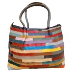 Emilia valódi bőr női táska nagyméretű egyedi színes válltáska