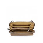 Valódi bőr mobiltelefon táska és pénztáca egyben bézs színben