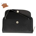 Anni valódi bőr mobiltáska és pénztárca egyben fekete