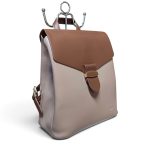 Herisson Firenze női hátizsák elegáns ecobőr divattáska barna camel