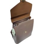 Herisson Firenze női hátizsák elegáns ecobőr divattáska barna camel