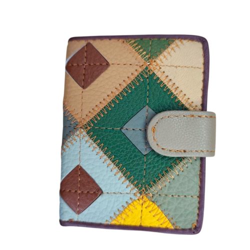 Natural valódi bőr kártyatartó 20 + 2 férőhely színes