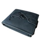 Horgász bőr férfi pénztárca fekete színben RFID védelemmel Hunter
