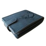 Horgász bőr férfi pénztárca fekete színben RFID védelemmel Hunter