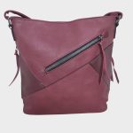 Női táska bordó színben kényelmes átvetős crossbody