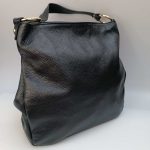 Vénusz valódi bőr női táska nagyméretű fekete Natascia