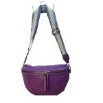 Zaira női crossbody táska lila színű keresztpántos