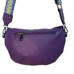 Zaira női crossbody táska lila színű keresztpántos