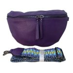 Zaira női crossbody táska lila színű keresztpántos
