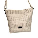 Enikő női hátizsák egyedi papagáj mintás parafa zöld bézs