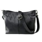 Panni valódi bőr női táska fekete színben