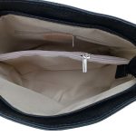 Panni valódi bőr női táska fekete színben