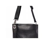 Panni valódi bőr női táska fekete színben