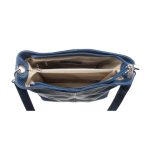 Szidónia valódi bőr női táska sötétkék színben Natascia