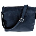 Szidónia valódi bőr női táska sötétkék színben Natascia