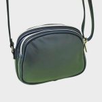 Valódi bőr női táska zöld barna