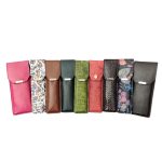 Tolltartó parafa anyagból cipzáras 100% természetes virágmintás