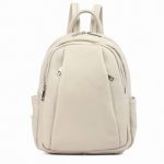 Valódi bőr női hátizsák bézs prémium olasz