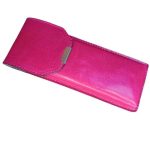 Sofia valódi bőr tolltartó pink színben 4-5 tollnak