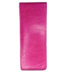 Sofia valódi bőr tolltartó pink színben 4-5 tollnak