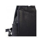 Norina valódi bőr női hátizsák fekete színű prémium