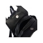 Norina valódi bőr női hátizsák fekete színű prémium