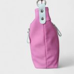 Hanna valódi bőr női táska különleges pink fehér