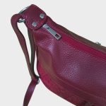 Karen női kézitáska elegáns fekete, prémium rostbőr nagyméretű