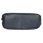 Almanda valódi bőr női táska sötétkék színben közepes méretű