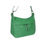 Almanda valódi bőr női táska zöld színben