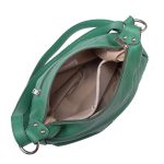 Almanda valódi bőr női táska zöld színben