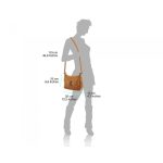 Valódi bőr női táska piros színben több zsebbel