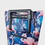 Gurulós bevásárló táska kisméretű vidám színes flamingós