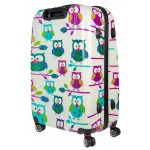 Bőrönd kabin méret strapabíró erős 55 cm Wizz Rya baglyos