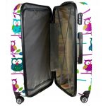 Bőrönd kabin méret strapabíró erős 55 cm Wizz Rya baglyos