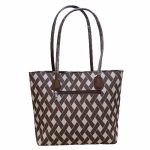 Dolli nagyméretű női válltáska barna bézs 38 cm