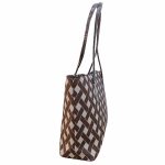 Dolli nagyméretű női válltáska barna bézs 38 cm