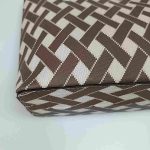 Dolli nagyméretű női válltáska barna bézs 38 cm