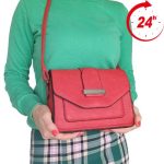 Florica piros női táska elegáns kisméretű