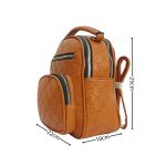 Emma elegáns női hátizsák és válltáska egyben barna