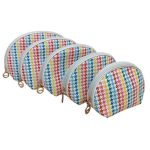 Neszeszer szett 5 részes tyúkláb mintás cipzáras